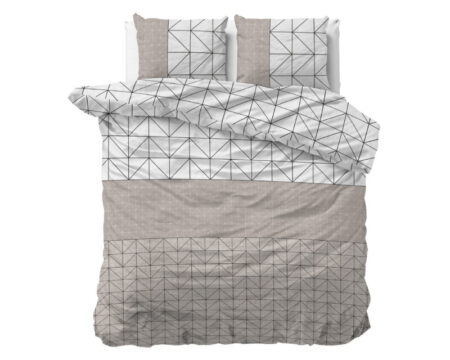 Sleeptime Flanel Gino Taupe 200 x 200/220 cm