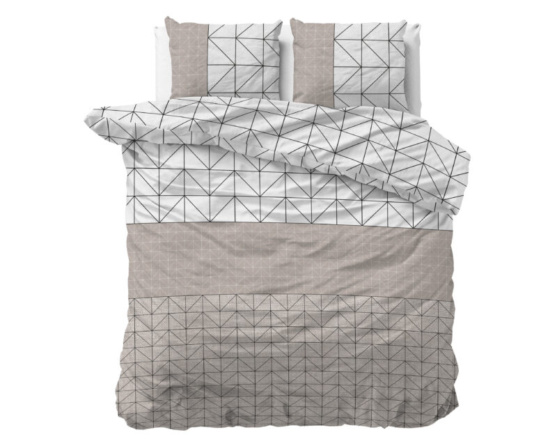 Sleeptime Flanel Gino Taupe 200 x 200/220 cm