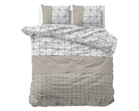 Sleeptime Flanel Gino Taupe 240 x 200/220 cm