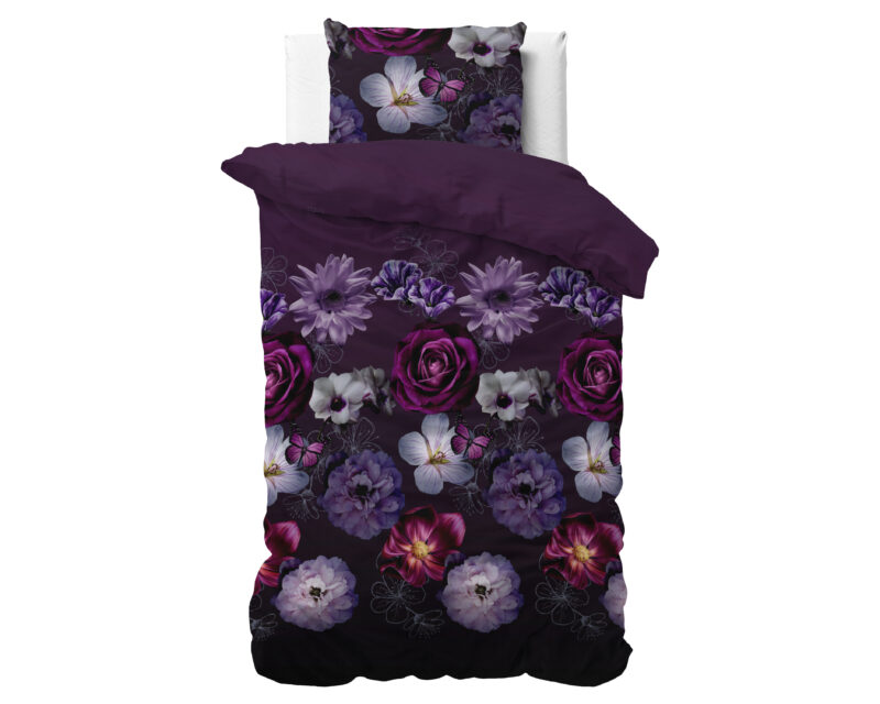 Sleeptime Magic Flower Paars 140 x 200/220 cm