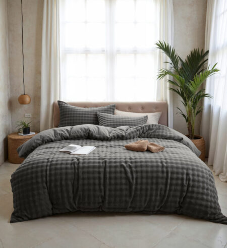 Sleeptime Pom Pom Antraciet 140 x 220 cm