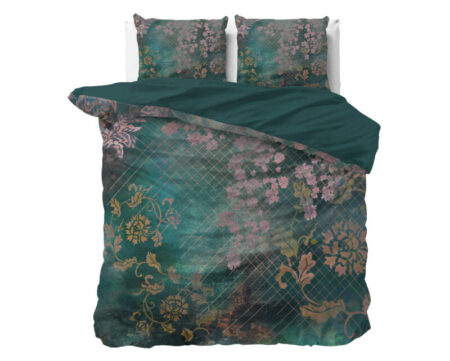 Sleeptime Raddison Flower Groen 200 x 200/220 cm