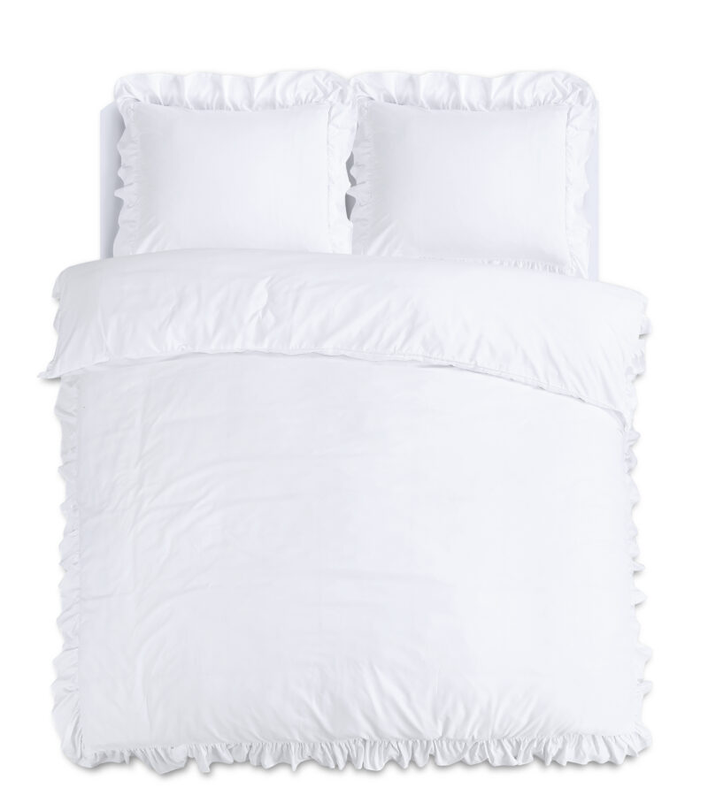 Sleeptime Ruffles Wit 140 x 200/220 cm