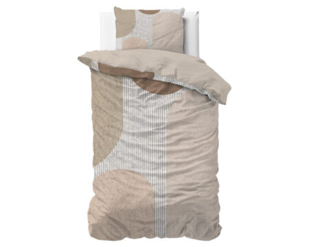 Sleeptime Teddy Print Crème 140 x 200/220 cm