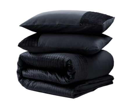 Sleeptime Velvet Band Zwart 200 x 220 cm