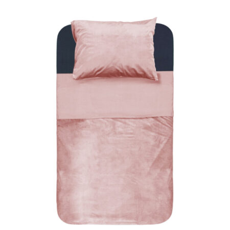 Sleeptime Velvet Piping Soft Pink 140 x 220 cm