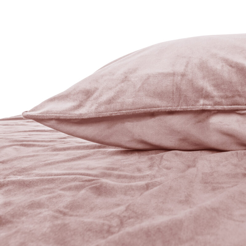 Sleeptime Velvet Piping Soft Pink 200 x 220 cm