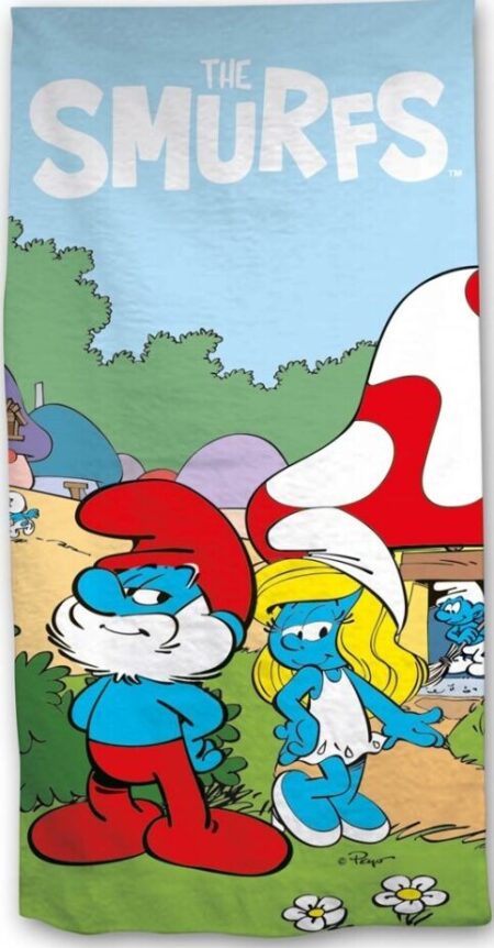 Smurfen Friends strandlaken 70 x 140 cm polyester - pre order