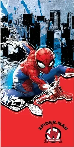 Spiderman strandlaken 70 x 140 cm - katoen