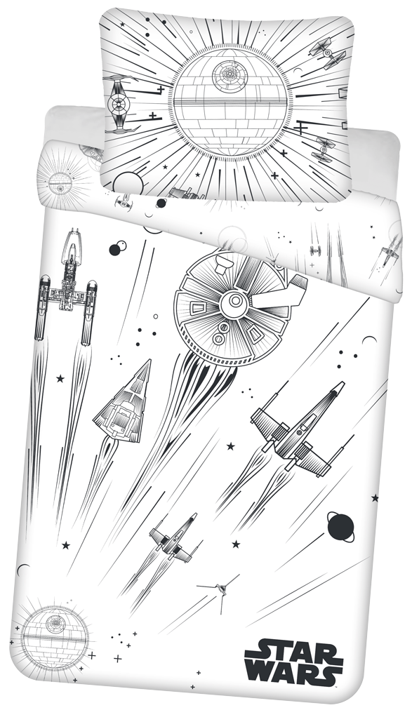 Star Wars Dekbedovertrek death star 140 x 200 cm - 70 x 90 cm - Katoen