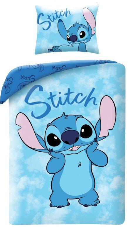Stitch Dekbedovertrek Blauw smile 140 x 200 cm - 70 x 90 cm - katoen