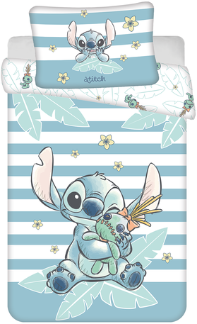 Stitch Tropical Hugs Dekbedovertrek 100 x 135 cm - 40 x 60 cm - katoen pre order