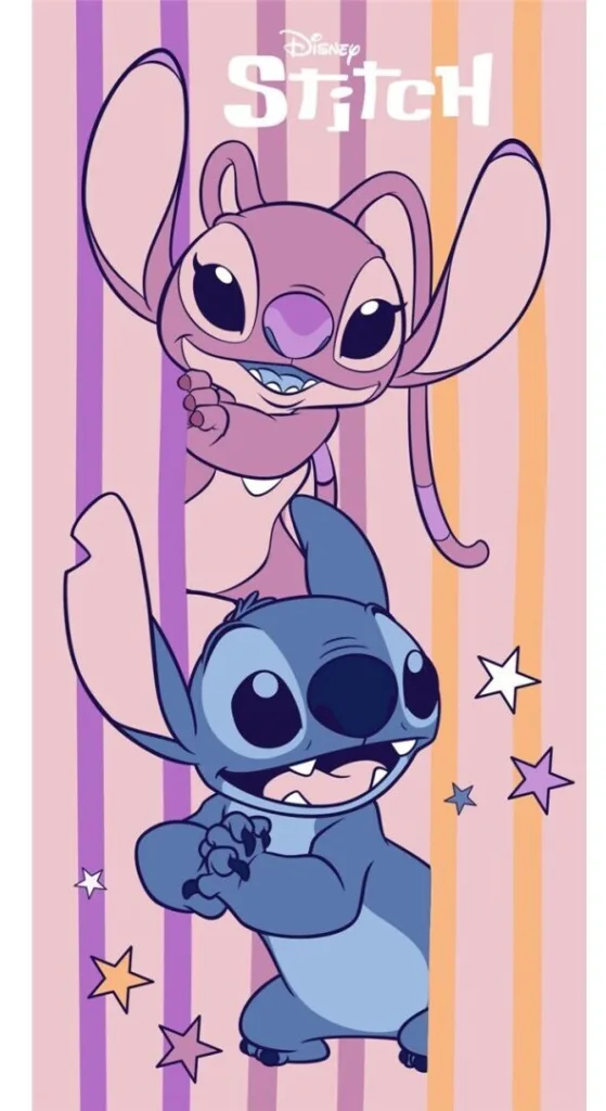 Stitch and Angel strandlaken 70 x 140 cm polyester