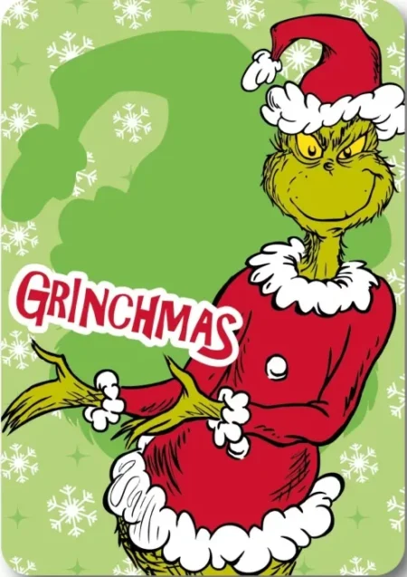 The Grinch Mischief Christmas Fleece deken 100 x 140 cm