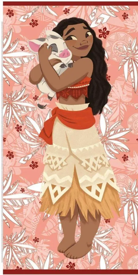 Disney Vaiana strand handdoek 70 x 140 cm Polyester