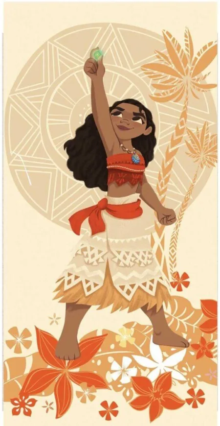 Disney Vaiana strandlaken 70 x 140 cm Polyester