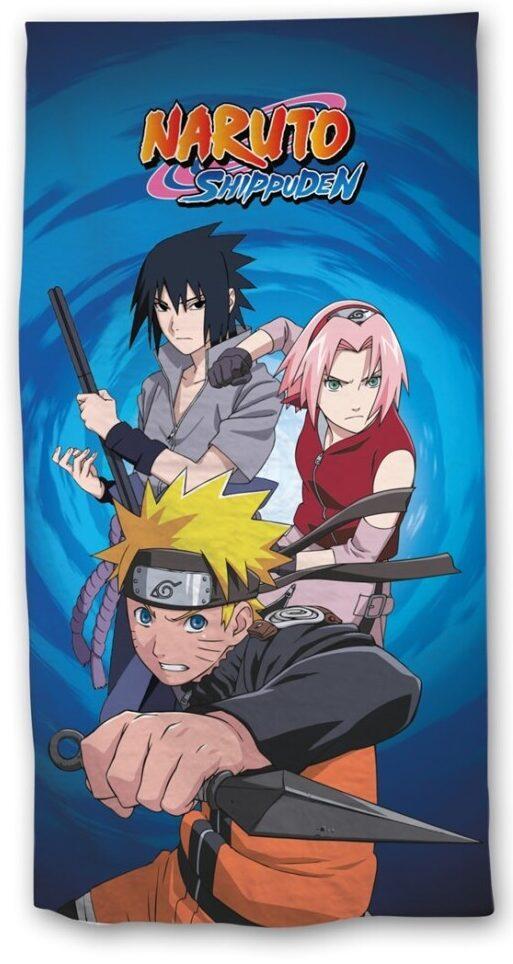 Naruto strandlaken blauw  70 x 140 - polyester