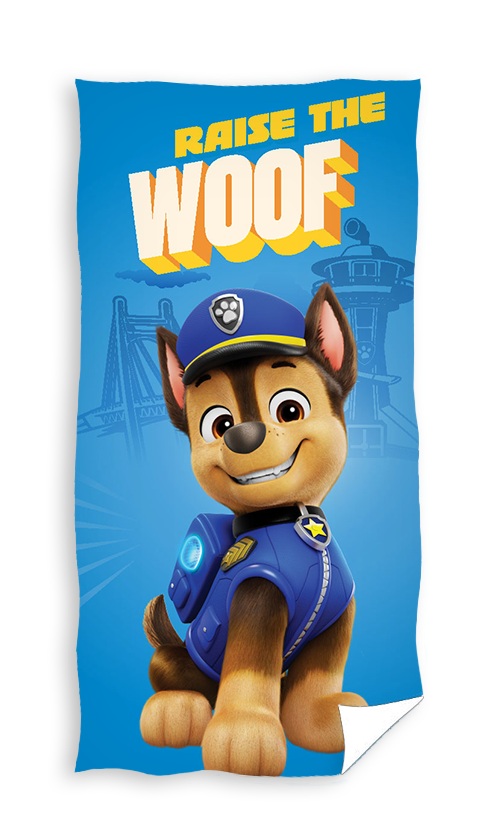 Paw Patrol handdoek - woof - 70 x 140 cm - Katoen