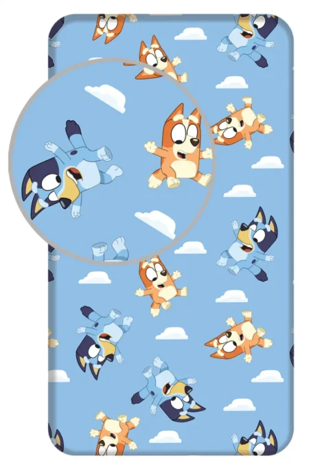 Bluey hoeslaken Eenpersoons - 90 x 200 cm - Katoen - pre order