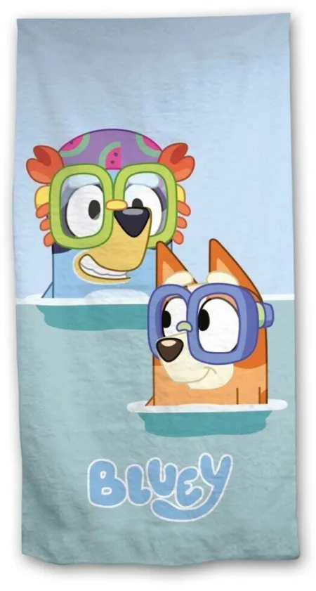 Bluey handdoek dive 70 x 140 cm blauw