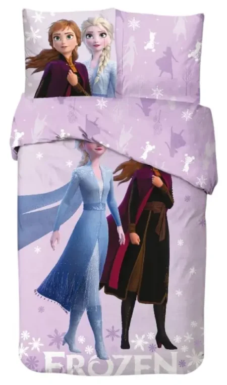 Frozen Dekbedovertrek roze 140 x 200 cm - katoen - 65 x 65 cm