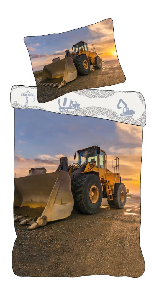 Graafmachine Dekbedovertrek  140 x 200 cm 70 x 90 cm - 100% katoen
