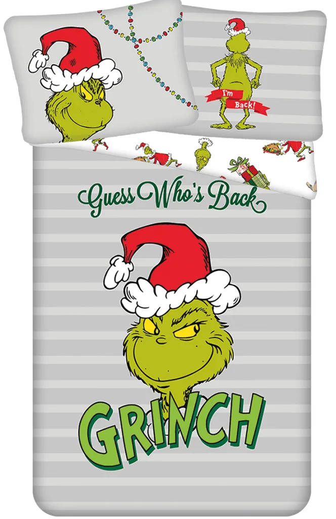 Grinch Dekbedovertrek 140 x 200 cm - Katoen
