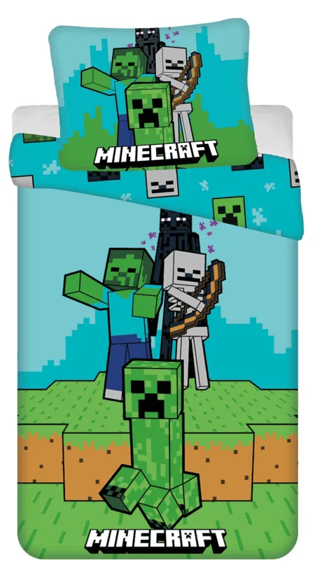Minecraft Dekbedovertrek MOBS - 140 x 200 cm - Katoen