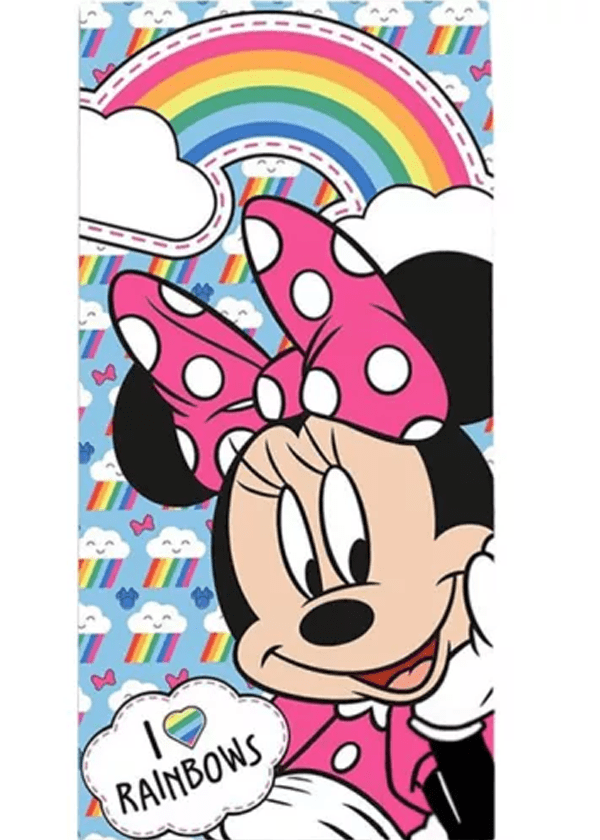 Minnie Mouse strandlaken Rainbows 70 x 140 cm
