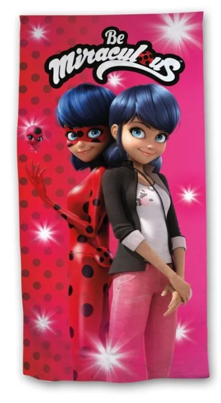 Ladybug Strandlaken 70 x 140 cm rood