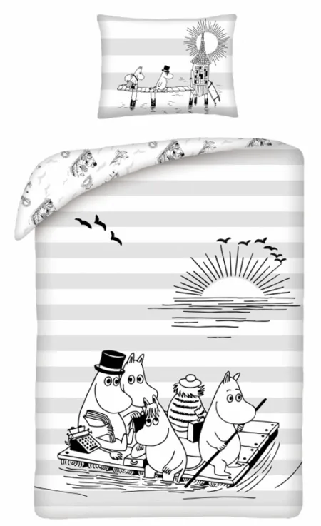 Moomin Dekbedovertrek Sunrise 140 x 200 cm (50 x 70 cm)