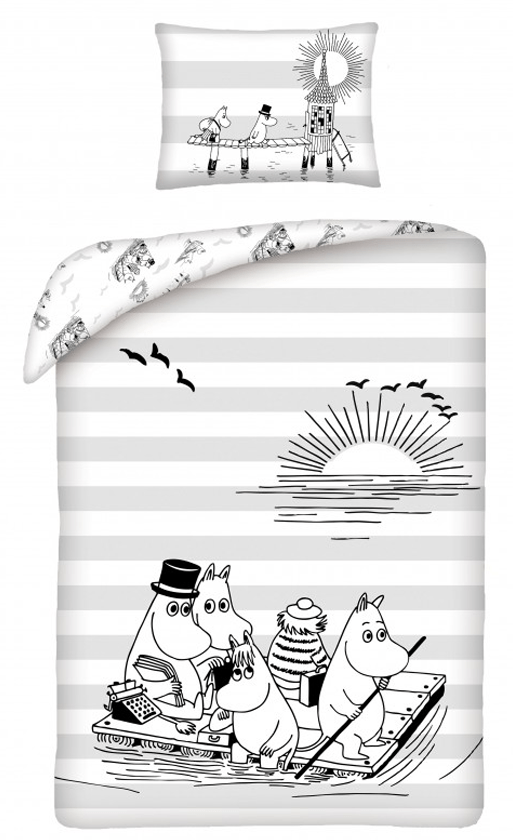 Moomin Dekbedovertrek Sunrise 140 x 200 cm (50 x 70 cm)