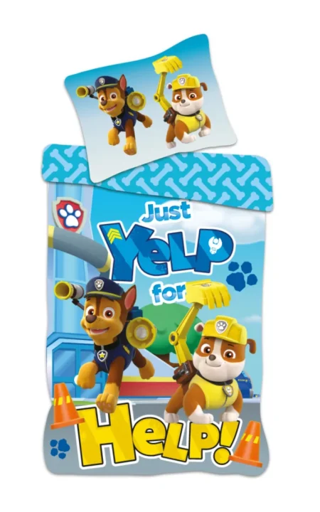 Paw Patrol Help peuterdekbedovertrek - roze - 100 x 135 cm