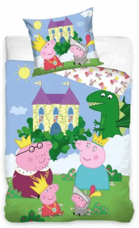 Peppa Pig dekbedovertrek Magic 140 x 200 cm - 70 x 90 cm - katoen