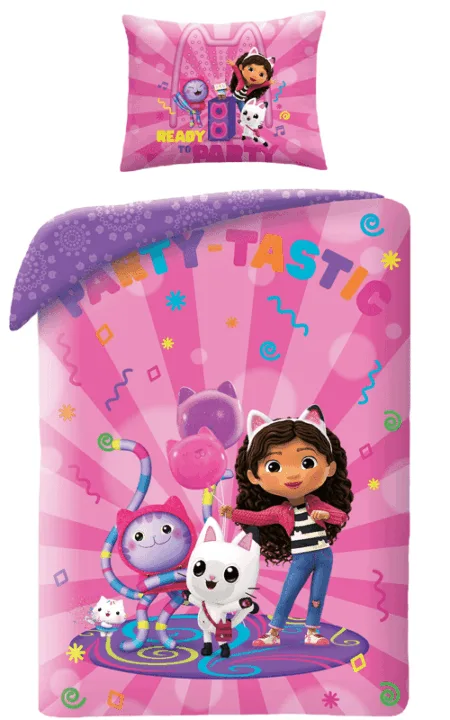 Gabby's Dollhouse dekbedovertrek Party - 100 x 135 cm - Katoen