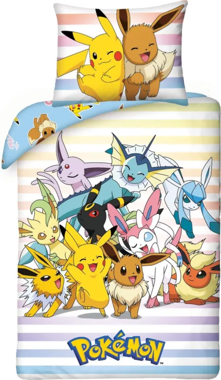 Pokémon Dekbedovertrek Catch 'Em All 140 x 200 cm - polyester