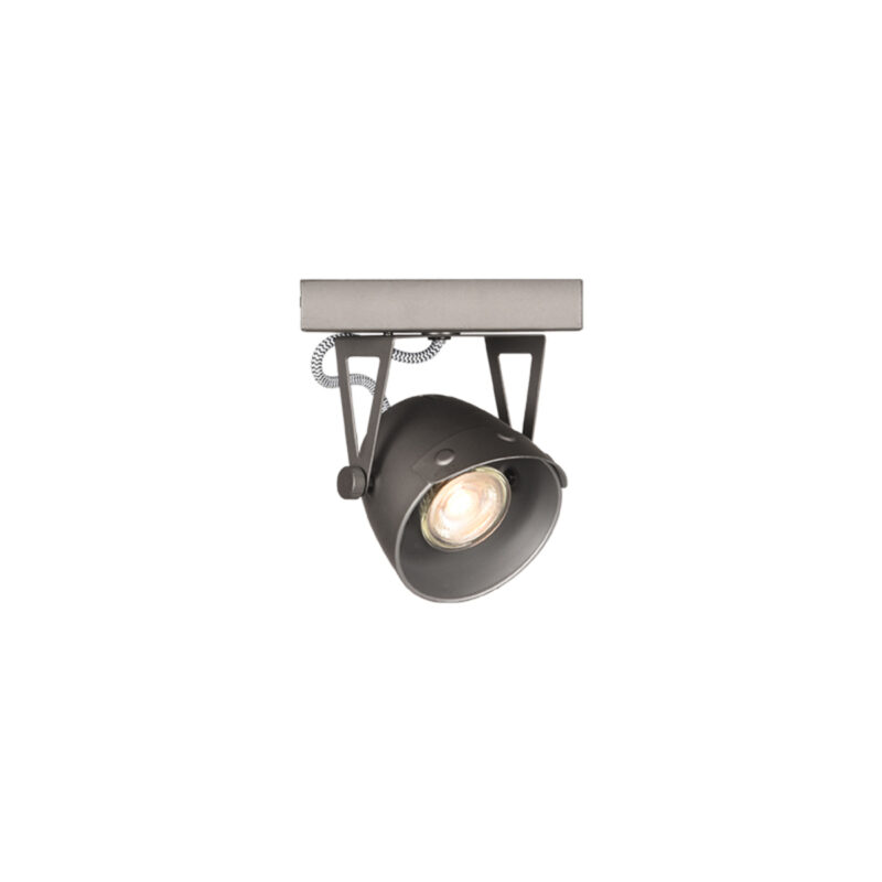 LABEL51 Spot Cap led - Burned Steel - Metaal - 1-Lichts
