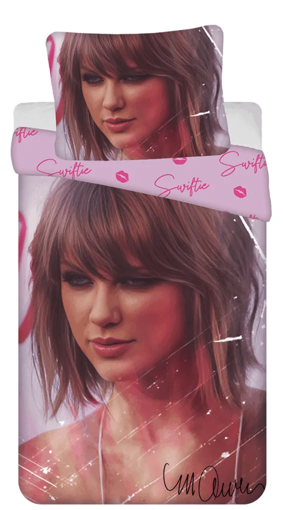 Taylor Swift Dekbedovertrek - 140 x 200 cm - 70 x 90 cm - Katoen