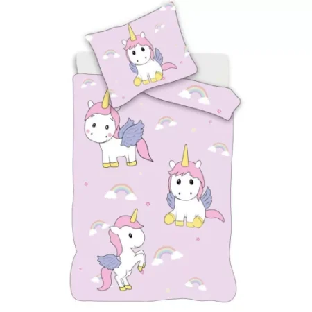 Unicorn Dekbedovertrek 100 X 135 Cm Katoen lila