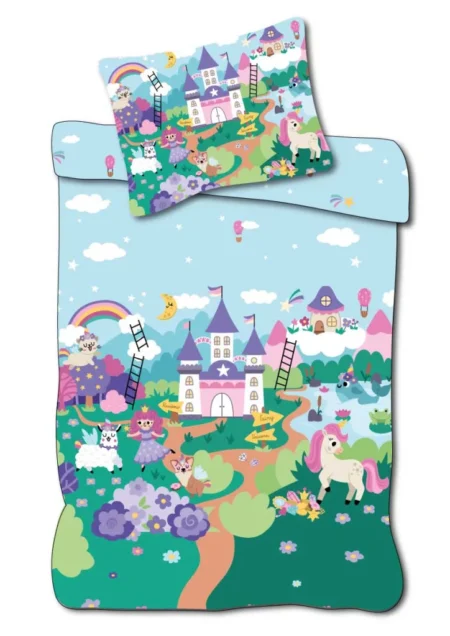 Unicorn Dekbedovertrek peuter 100 x 135 cm