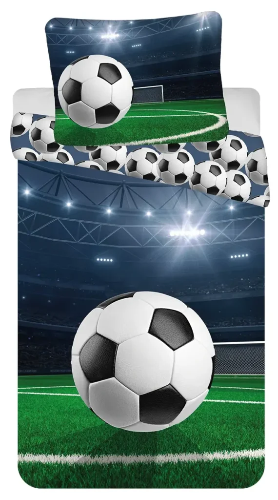 Voetbal Dekbedovertrek  Eenpersoons - 140 x 200 cm