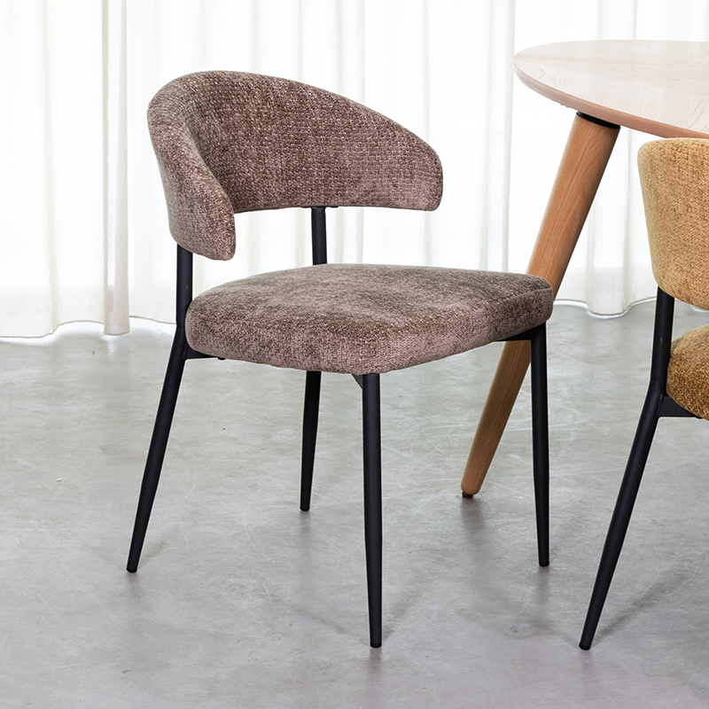 LABEL51 Eetkamerstoel Bliss - Hunter - Fluweel - Black Frame