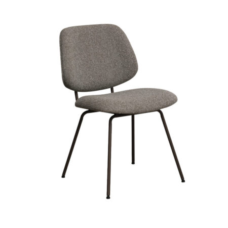 LABEL51 Eetkamerstoel Ravenna - Mushroom - - Brons Metalen Frame