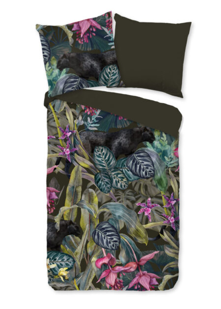 Pure Dekbedovertrek "bladeren / jungle" - Multi - (135x200 cm) - Microfiber
