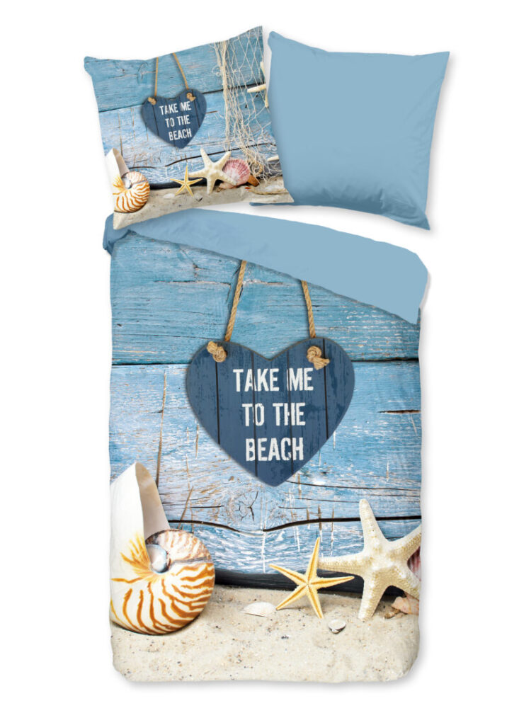 Pure Dekbedovertrek "strand/ zee" - Multi - (135x200 cm) - Microfiber