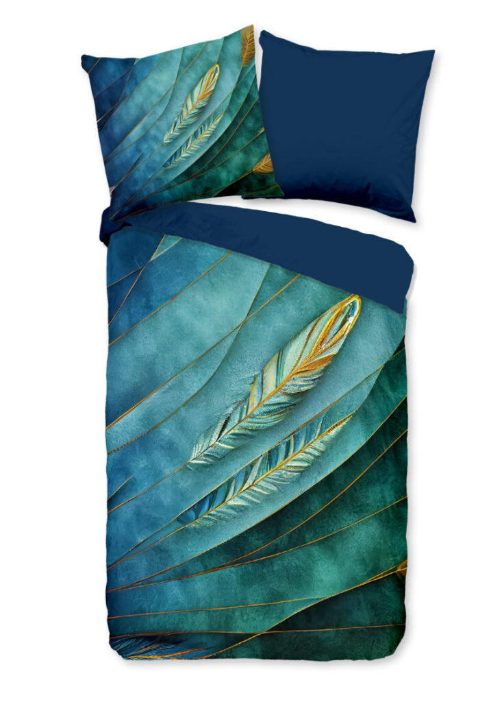 Pure Dekbedovertrek "veren" - Multi - (135x200 cm) - Microfiber