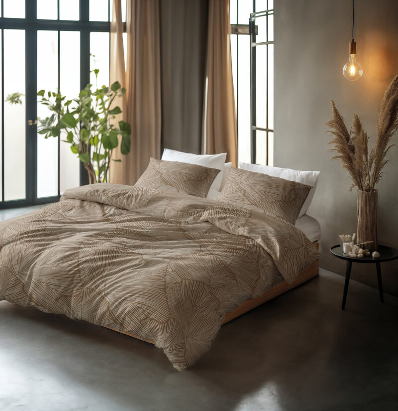 Sleeptime Amber Beige/bruin 200 x 200/220 cm