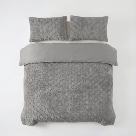 Sleeptime Faux Fur Syon Grijs 200 x 200/220 cm