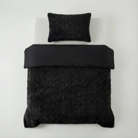 Sleeptime Faux Fur Syon Zwart 140 x 200/220 cm