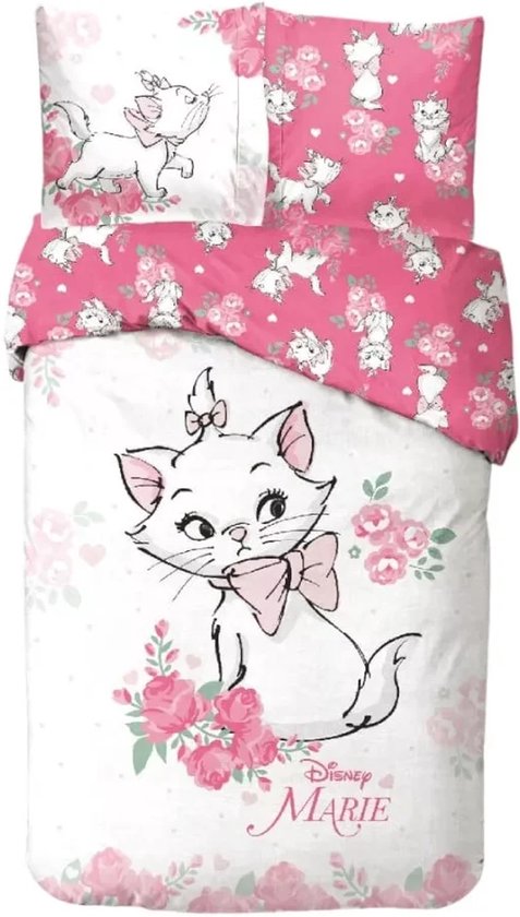 Disney AristoCats dekbedovertrek  - 140 x 200 cm -65x65cm - Katoen